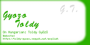 gyozo toldy business card